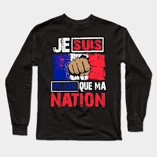 Anti Patriotism Design France Long Sleeve T-Shirt